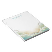 Waterverf Kustfabriek in Seashore Notitieblok (Schuin)