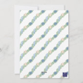 Waterverf Kustkerstkrans Foto Feestdagenkaart (Achterkant)