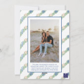 Waterverf Kustkerstkrans Foto Feestdagenkaart (Achterkant)