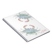 Waterverf kustkrab notitieboek (Rechterzijde)