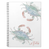 Waterverf kustkrab notitieboek (Voorkant)