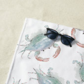 Waterverf kustkrab strandlaken (In situ)