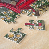 Waterverf Kustkreeft New England Ice Cream Shop Legpuzzel (Zijkant)