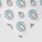 Waterverf Kustoesters Blue Bow Tissuepapier (Detail)