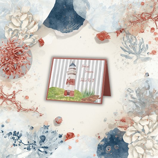 waterverf kustvuurtoren gast Kaarten