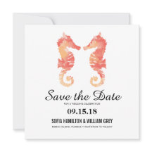 Waterverf kustzeepaardje | Datum opslaan