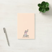 Waterverf Kute Baby Elephant met Blush & Flowers Post-it® Notes (Kantoor)