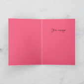 Waterverf Kute Baby Lephant met blozen en bloemen Kaart (Binnen)