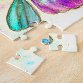 Waterverf - Kute Colorful Butterflies Legpuzzel (Zijkant)