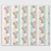 Waterverf Kute Little Baby Mouse Animal Fun Art Cadeaupapier (Vlak)