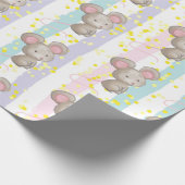 Waterverf Kute Little Baby Mouse Animal Fun Art Cadeaupapier (Hoek)