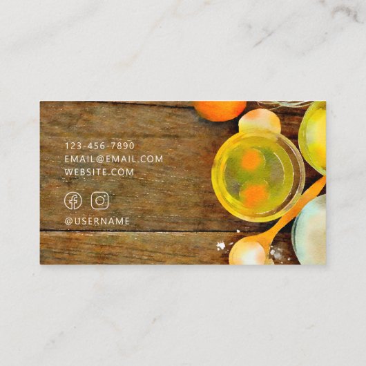 Waterverf kutterij Visitekaartje (Achterkant)