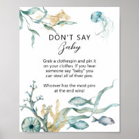 Waterverf kwal "Don't Say Baby" Spelbord