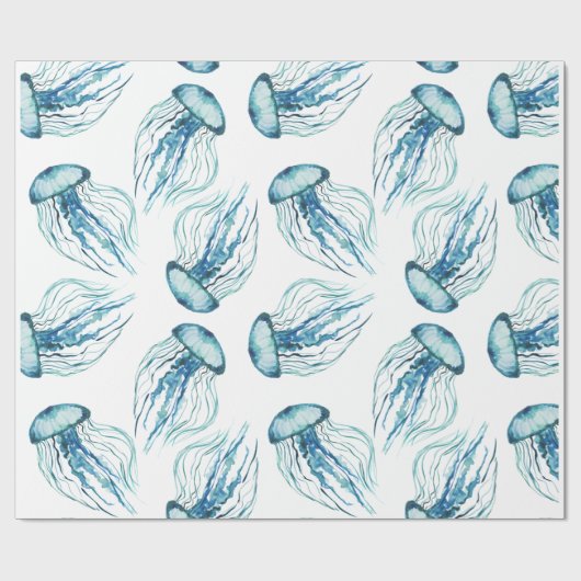 Waterverf kwal patroon cadeaupapier (Vlak)