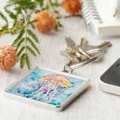 Waterverf kwal sleutelhanger (Zijkant)