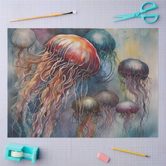 Waterverf kwal Tropische Decoupage Papier (Craft)