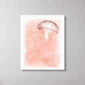 Waterverf kwallen canvas afdruk (Voorkant)