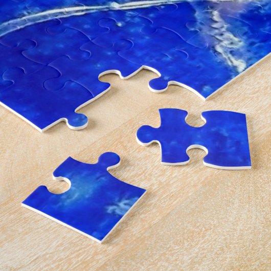 Waterverf - kwallen dans legpuzzel (Zijkant)