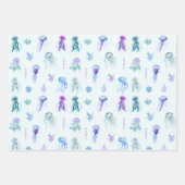 Waterverf Kwallen en Zeewier Inpakpapier Vel (Voorkant)