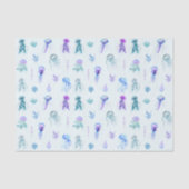 Waterverf Kwallen en Zeewier Tissuepapier (Voorkant)