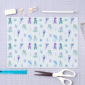 Waterverf Kwallen en Zeewier Tissuepapier (Craft)