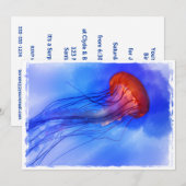 Waterverf kwallen kaart (Voorkant / Achterkant)