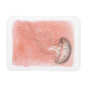 Waterverf kwallen magneet (Horizontaal)