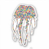 Waterverf kwallen sticker (Voorkant)