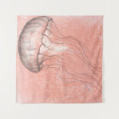 Waterverf kwallen wandkleed (Voorkant)