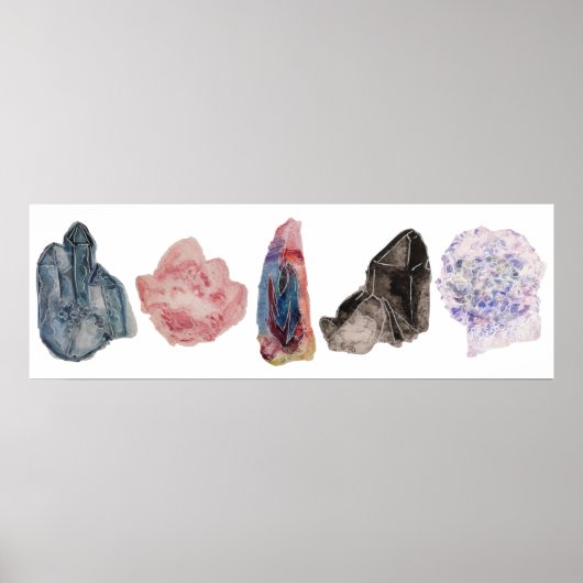 Waterverf Kwarts Poster (Voorkant)