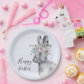 Waterverf kweekrooster papieren bordje (Feest)