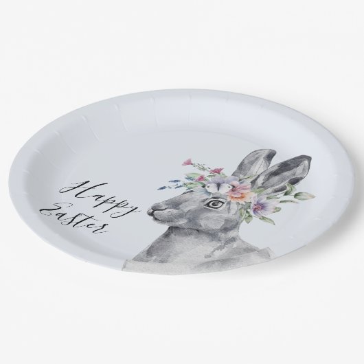 Waterverf kweekrooster papieren bordje (Gekanteld)