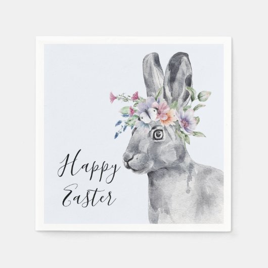 Waterverf kweekrooster servet (Voorkant)