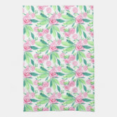 Waterverf La Rosa Floral Pattern Kitchen Towel Theedoek (Verticaal)