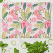 Waterverf La Rosa Whimsy Gold Kitchen Towel Theedoek (Gevouwen)