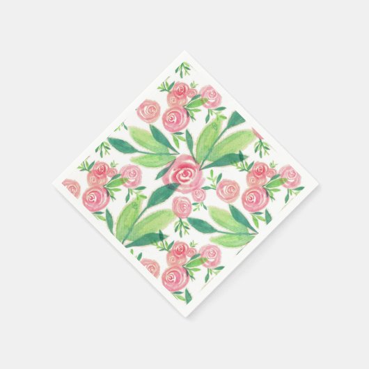 Waterverf La Rosa Whimsy Gold Napkins Servet (Hoek)