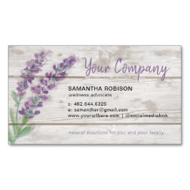 Waterverf Laadstof en houtessentiële olie Magnetisch Visitekaartje