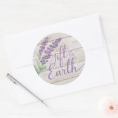 Waterverf Laadstof en houtessentiële olie Ronde Sticker (Envelop)