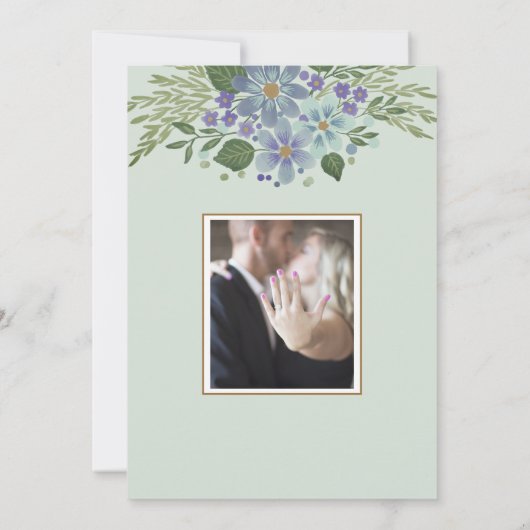 Waterverf laat 04a bruiloft uitnodiging (Achterkant)