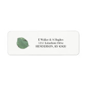 Waterverf laat adreslabels achter etiket (Voorkant)