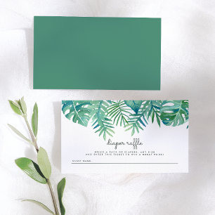 Waterverf laat Baby shower luidere rotatie achter Informatiekaartje