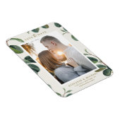 Waterverf laat botanisch ivoor de datum opslaan magneet (Rechterzijde)