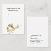 Waterverf laat Boutique Jewelry's oorscherm achter Visitekaartje (Voorkant / Achterkant)