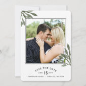 Waterverf laat datum 2 foto's opslaan save the date (Voorkant)