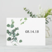 Waterverf laat de datumkaart 5x7 opslaan save the date (Staand voorkant)