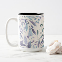 Waterverf laat elegantie achter tweekleurige koffiemok