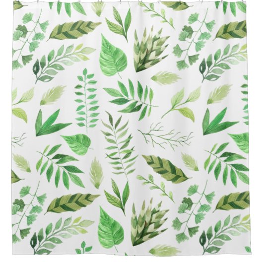 Waterverf laat groen achter | douchegordijn (Voorkant)