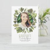 Waterverf laat het Afstuderen van de Grote Foto ac Kaart (Staand voorkant)