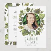 Waterverf laat het Afstuderen van de Grote Foto ac Kaart (Voorkant / Achterkant)