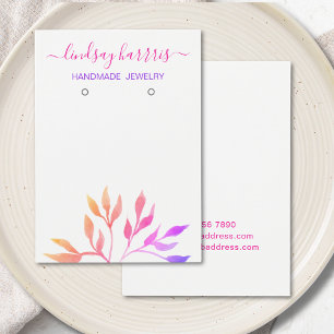 Waterverf laat juwelen-visitekaartje achter visitekaartje